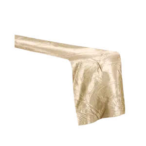 CRINKLE TABLE RUNNER - CHAMPAGNE
