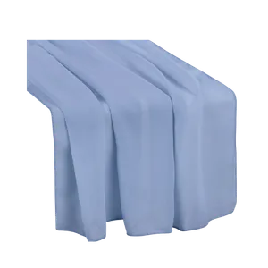 CHIFFON TABLE RUNNER - DUSTY BLUE 