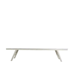 7ft WOODEN PICNIC BENCH - WHITE