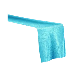 CRINKLE TABLE RUNNER - TURQUOISE