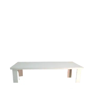 8' WOODEN KIDS TABLE - WHITE 8ft x 4ft x 20