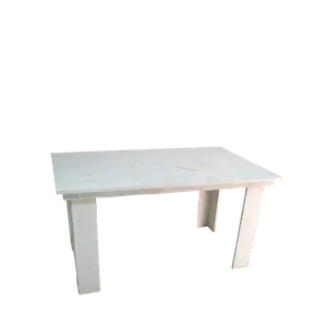 5ft WOODEN SWEETHEART TABLE - WHITE 5ft x 3ft