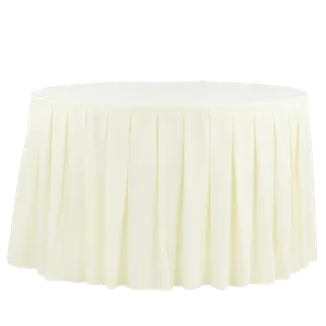  POLYESTER TABLE SKIRTING (IVORY)