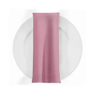 POLYESTER TABLE NAPKIN - DUSTY ROSE/MAUVE