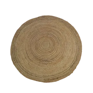4ft CIRCULAR JUTE RUG - SOLID 