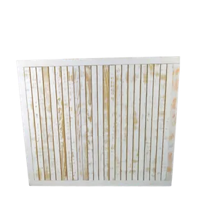 4ft VERTICAL WOODEN BAR COUNTER - DISTRESSED WHITE