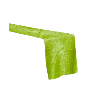 CRINKLE TABLE RUNNER - SAGE GREEN