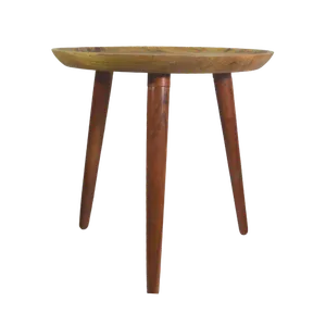 NATURAL WOODEN ACCENT TABLE 