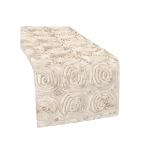 ROSETTE TABLE RUNNER - CHAMPAGNE