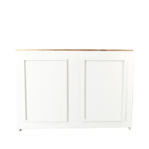NEW 5ft CLASSIC WOODEN BAR COUNTER - WHITE