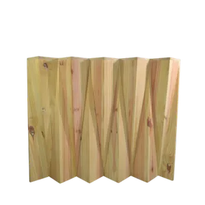 4ft ZIG WOODEN BAR COUNTER - NATURAL 