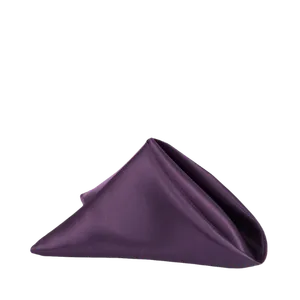 SATIN TABLE NAPKIN - PLUM/EGGPLANT 