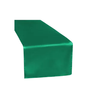 SATIN TABLE RUNNER - EMERALD GREEN