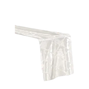 PINTUCK TABLE RUNNER - IVORY