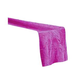 CRINKLE TABLE RUNNER - FUCHSIA PINK