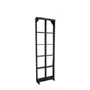 WOODEN SHELVING UNIT - BLACK 