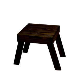 KIDS WOODEN STOOL - EBONY 