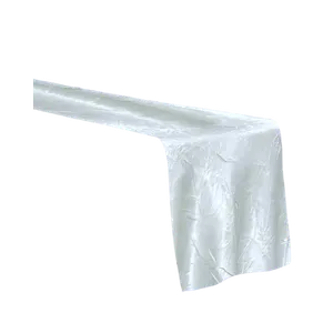 CRINKLE TABLE RUNNER - WHITE