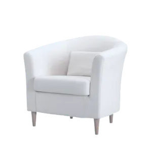 CLUB CHAIR SINGLE SEATER - WHITE 