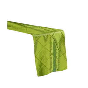 PINTUCK TABLE RUNNER - SAGE GREEN