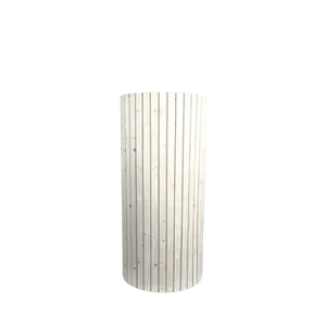 36” CIRCULAR WOODEN PEDESTAL - WHITE 16” x 36