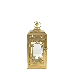 SQUARE MOROCCAN LANTERN - GOLD -5