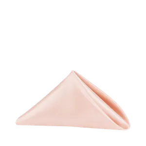 SATIN TABLE NAPKIN - BLUSH/ROSE GOLD