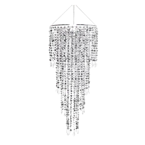 BEADED ANASTASIA CHANDELIER - SILVER 30
