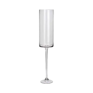 PEDESTAL GLASS VASE - CLEAR 5