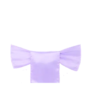 SATIN CHAIR SASH - LAVENDER/LILAC