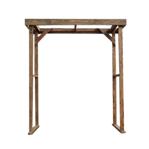 8ft x 2ft WOODEN PERGOLA/TRELLIS WEDDING ARCH - BROWN 
