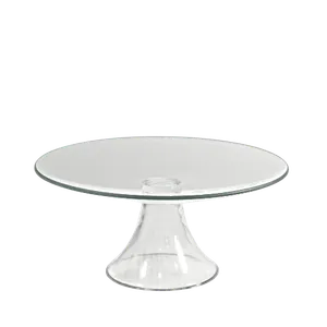 10” PETITE GLASS CAKE STAND – CLEAR 10” x 5”