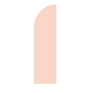 8’ HALF ROUND WOODEN PANEL / BACKDROP - (BLUSH) - 3’ x 8’