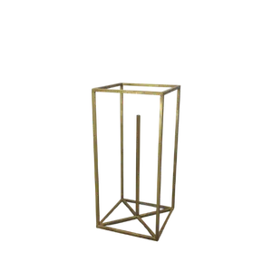 2ft METAL COLUMN/PILLAR - GOLD