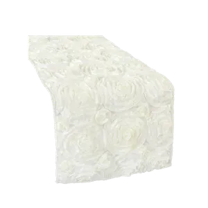 ROSETTE TABLE RUNNER - IVORY
