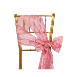 PINTUCK CHAIR SASH - PINK 