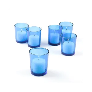 VOTIVE CANDLEHOLDER - BLUE