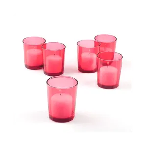 VOTIVE CANDLEHOLDER - RED 