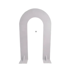 6.5ft ROUND CUTOUT WOODEN BACKDROP - 6.5ft x 4ft 