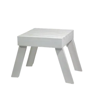 KIDS WOODEN STOOL - WHITE 