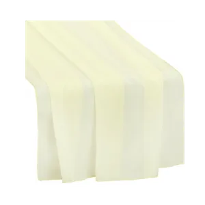 CHIFFON TABLE RUNNER - IVORY 