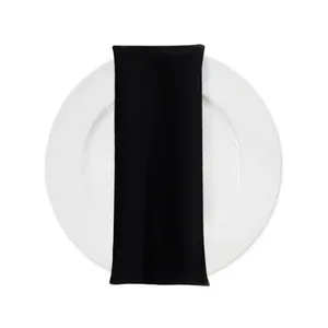 POLYESTER TABLE NAPKIN - BLACK 
