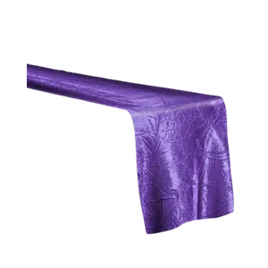 CRINKLE TABLE RUNNER - PURPLE
