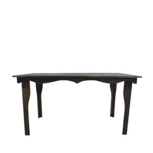5ft WOODEN SWEETHEART TABLE - EBONY 5ft x 3ft
