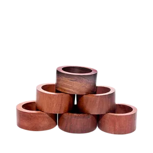 WOODEN NAPKIN RING HOLDER