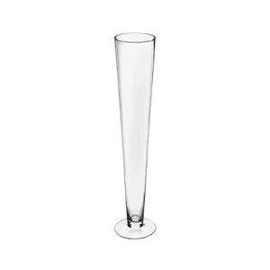 TRUMPET GLASS VASE - CLEAR 6