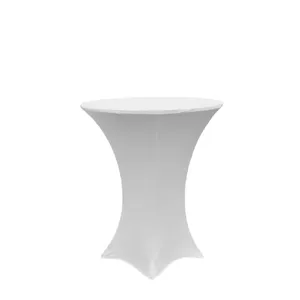 NEW SPANDEX COCKTAIL TABLE LINEN - White