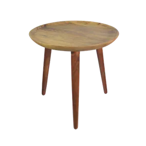 NATURAL WOODEN ACCENT TABLE 