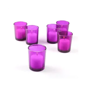 VOTIVE CANDLEHOLDER - PURPLE