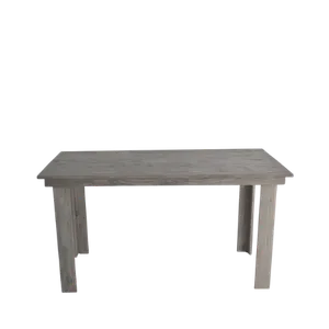 5ft WOODEN SWEETHEART TABLE - GREY 5ft x 3ft